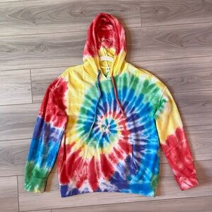 BP. Unisex Cotton Tie Dye Hoodie Festival Hippie Maximalist